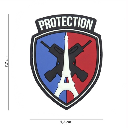 Patch 3D PVC Protection Paris surplus militaire lorraine grand est meuse stenay commercy surplus belgique surplus luxembourg Metz Nancy Verdun survivalisme bushcraft 