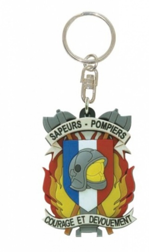 Porte-clé souple Sapeurs Pompiers surplus militaire lorraine grand est meuse stenay commercy surplus belgique surplus luxembourg Metz Nancy Verdun survivalisme bushcraft 