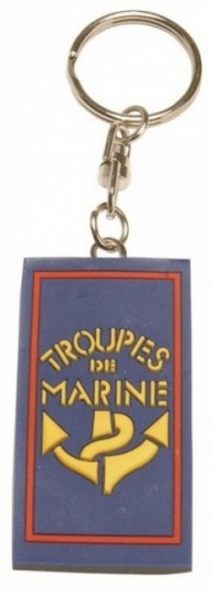 Porte-clé souple Troupes de Marine surplus militaire lorraine grand est meuse stenay commercy surplus belgique surplus luxembourg Metz Nancy Verdun survivalisme bushcraft 