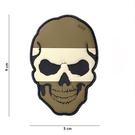 Patch 3D PVC skull Spain camo surplus militaire lorraine grand est meuse stenay commercy surplus belgique surplus luxembourg Metz Nancy Verdun survivalisme bushcraft 